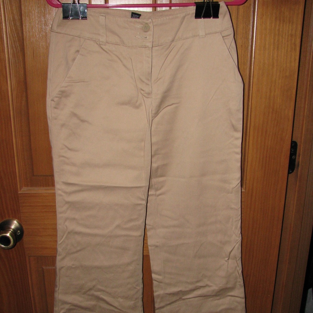 Khaki Cuffed Slacks